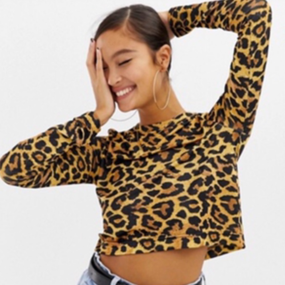 Cheetah crop top